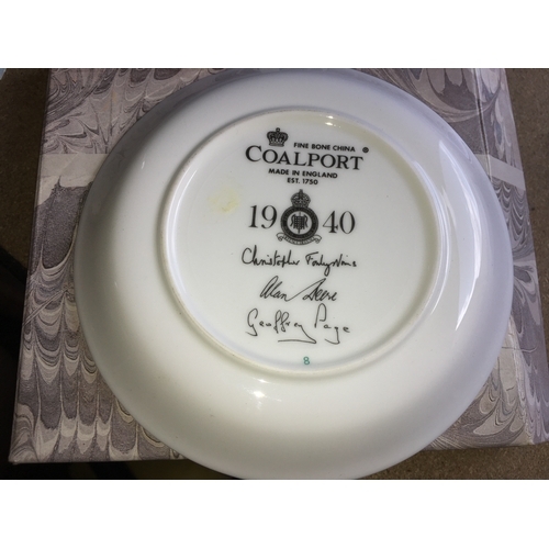 49 - BOXED COALPORT BATTLE OF BRITAIN COMMEMORATIVE PLATE