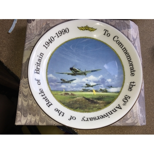 49 - BOXED COALPORT BATTLE OF BRITAIN COMMEMORATIVE PLATE