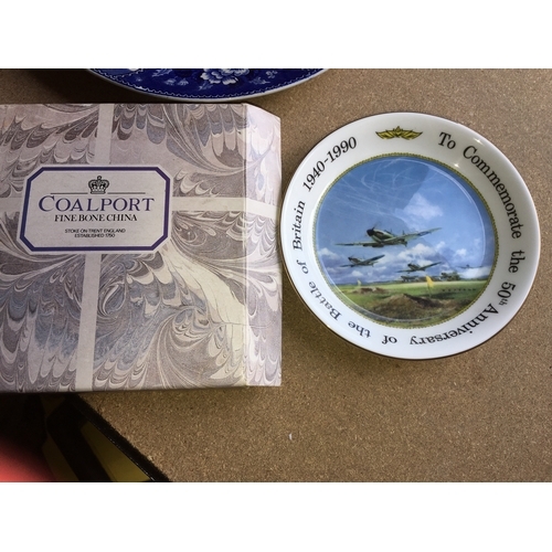 49 - BOXED COALPORT BATTLE OF BRITAIN COMMEMORATIVE PLATE