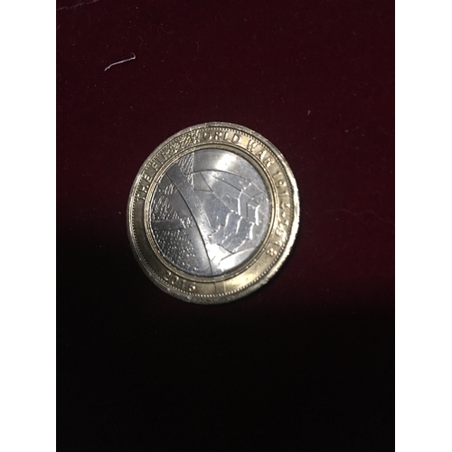 290 - COLLECTIBLE £2 COIN 2016 THE FIRST WORLD WAR