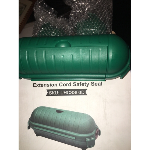 41 - NEW BOXED SET OF THREE EXTENSION CORD SAFETY SEAL