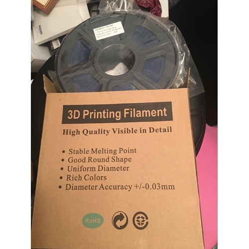 40 - LARGE REEL OF 3D PRINTING FILAMENT IN NAVY BLUE