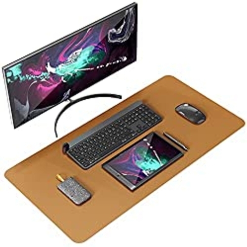 143 - NEW BOXED RGM SOFT LEATHERETTE GAMING PAD IN BROWN