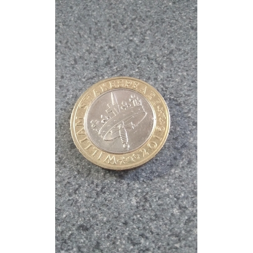 546 - 2016 SHAKESPEAR £2 COIN