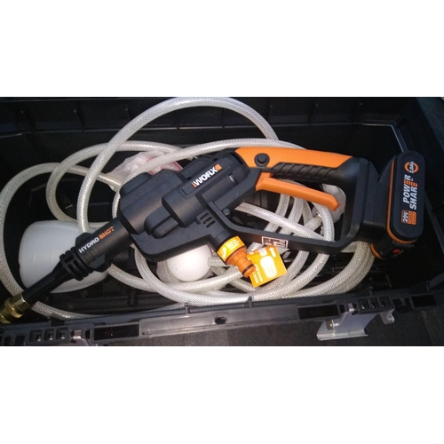 548 - AS NEW WORX HYDRO SHOT 20V POWER SHARE IN CASE