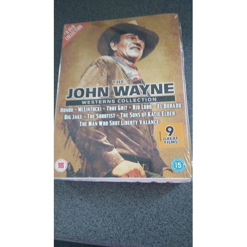 458 - NEW AND SEALED JOHN WAYNE WESTERN COLLECTION DVDS