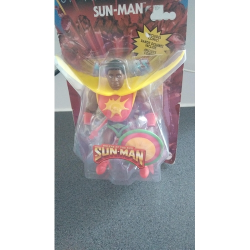 412 - NEW BOXED MASTERS OF THE UNIVERSE SUN MAN FIGURE