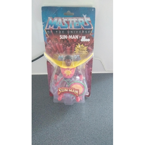 412 - NEW BOXED MASTERS OF THE UNIVERSE SUN MAN FIGURE