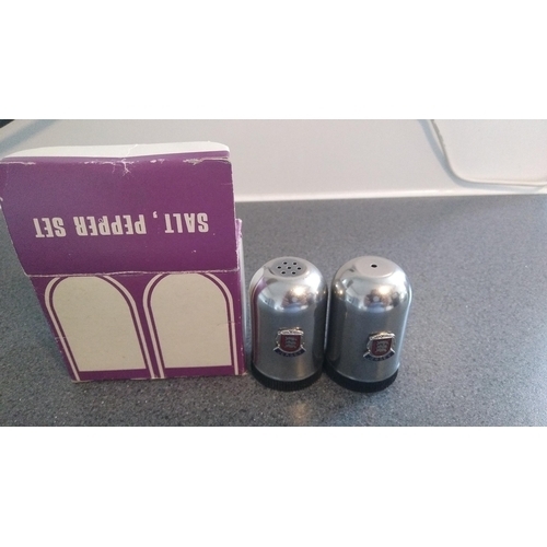 689 - BOXED JERSEY SALT N PEPPER SET