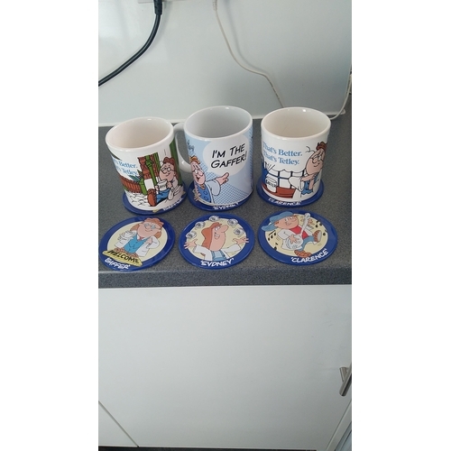 563 - TETLEY MUGS AND COASTERS