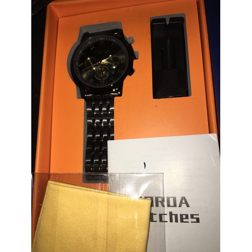 350C - NEW BOXED WITH GIFT BAG YOSIMI NORDA Man Sports Watch Quartz- Wristwatch Waterproof 30M Stainless St... 