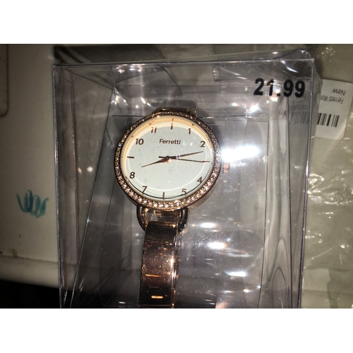 228 - NEW BOXED FERRETTI WOMANS WATCH