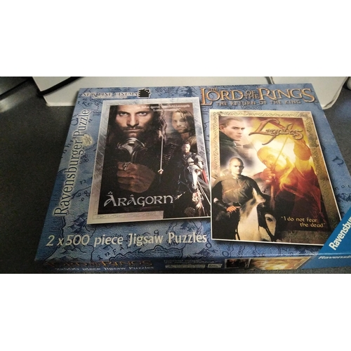 467 - THE LORD OF THE RINGS THE RETURN OF THE KING BOXED 2X 500Pce JIGSAWS