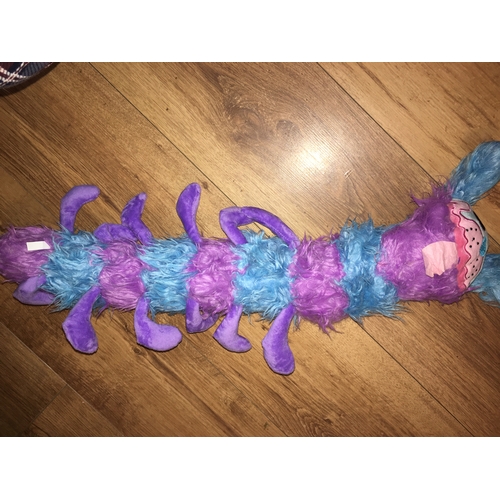 208 - NEW BAGGED PJ Pug a Pillar Plush Caterpillar