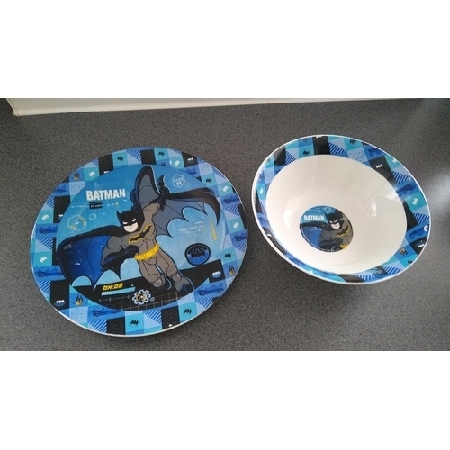 379 - CERAMIC BATMAN PLATE AND BOWL