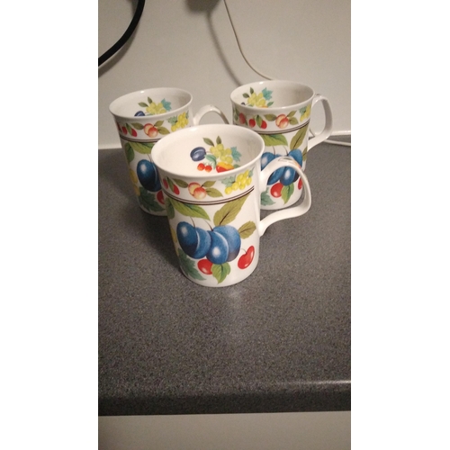 378 - THREE MUGS EDEN BY ROY KIRKHAM