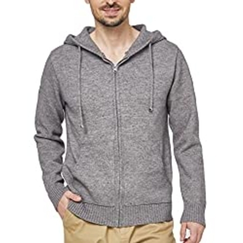 49 - NEW BAGGED WANTDO MEN S CASUAL WARM FULL ZIP CARDIGAN SWEATER HOODED SIZE M