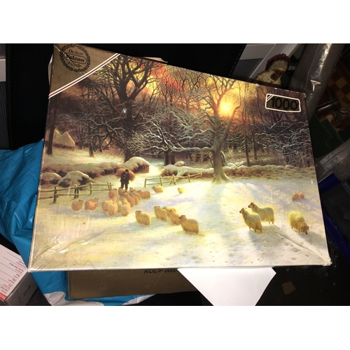 23 - BOXED FALCON 1000 Pce FARM SCENE JIGSAW