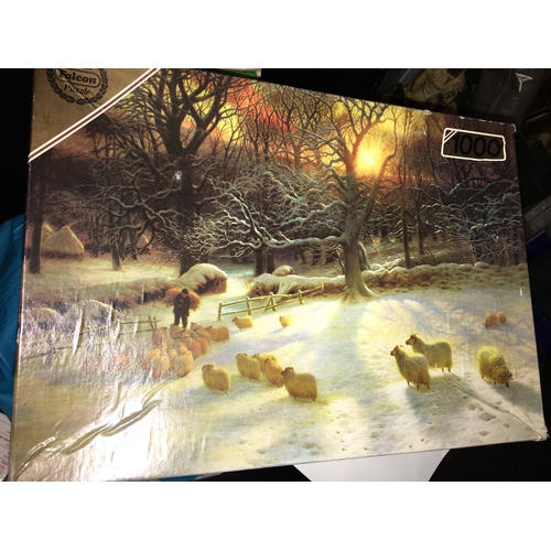 23 - BOXED FALCON 1000 Pce FARM SCENE JIGSAW