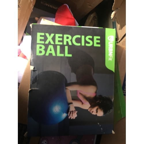 279 - NEW BOXED URBN FIT Exercise Ball (65 Cm) For Stability & Yoga IN BLUE
285