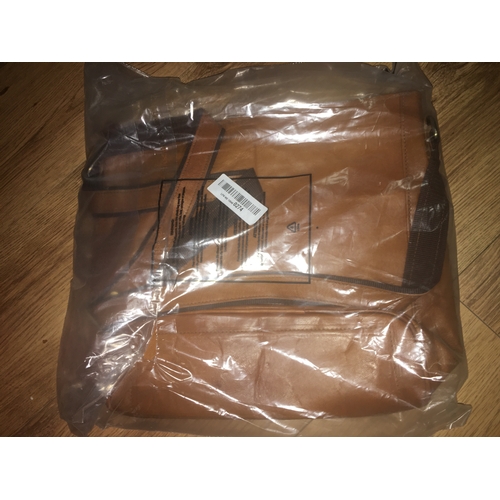 79 - QUALITY REAL LEATHER LADIES BAG IN TAN