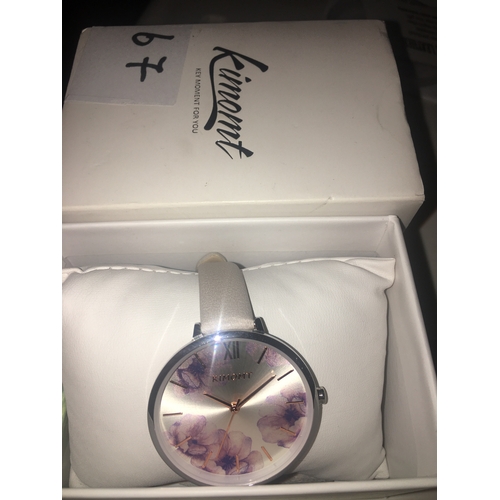 274 - NEW BOXED KIMOMT LADIES FLOWER DESIGN WATCH