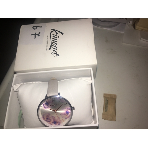 274 - NEW BOXED KIMOMT LADIES FLOWER DESIGN WATCH