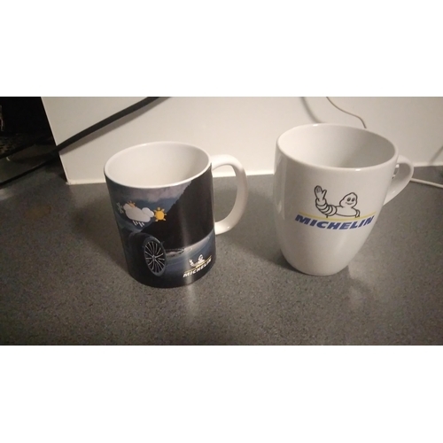 489 - TWO MICHELIN MUGS