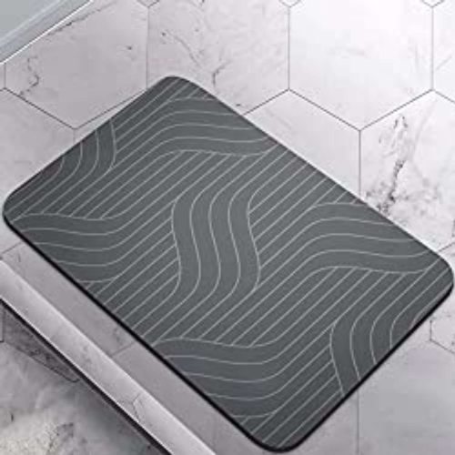 196 - NEW BAGGED LINES DESIGN BATH MAT