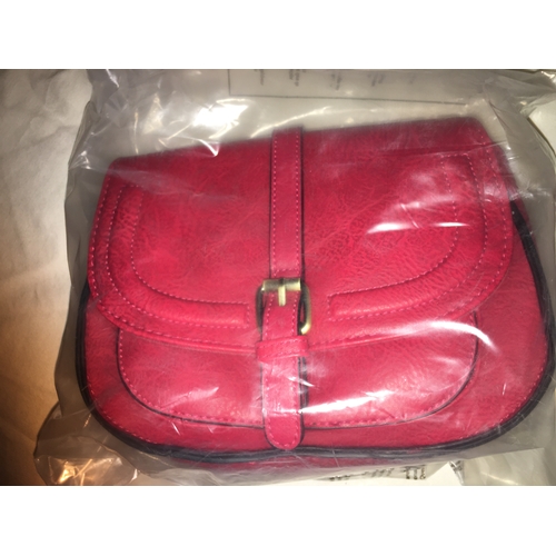 62 - NEW BAGGED AFKOMST Crossbody Bag for Women Small Satchel and Shoulder IN RED