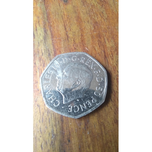 440X - 2022 PRINCE CHARLES 50P COIN