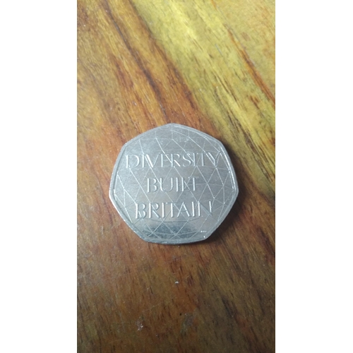 440U - 2020 DIVERSITY BUILT BRITAIN 50P COIN