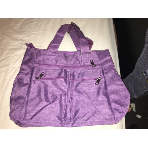 68 - NEW BAGGED PURPLE SHOPPER BAG