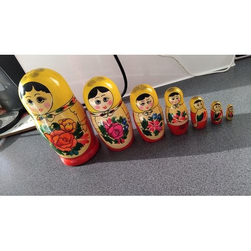 490 - WOODEN RUSSIAN DOLL