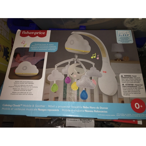 29 - NEW BOXED Fisher-Price Sound Machine Calming Clouds Mobile & Soother Convertible Crib to Tabletop wi... 