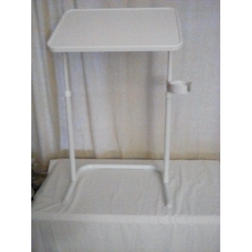 217 - NEW BOXED JOISCOPE C-TYPE ADJUSTABLE TV TRAY TABLE COFFEE TABLE