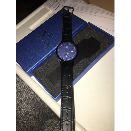 246 - NEW BOXED VATENZONE Analogue Quartz Wrist Watch With Blue Face