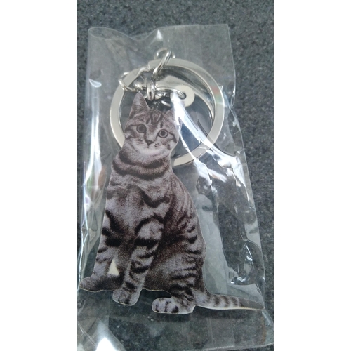 664 - CAT KEY RING AND PIN