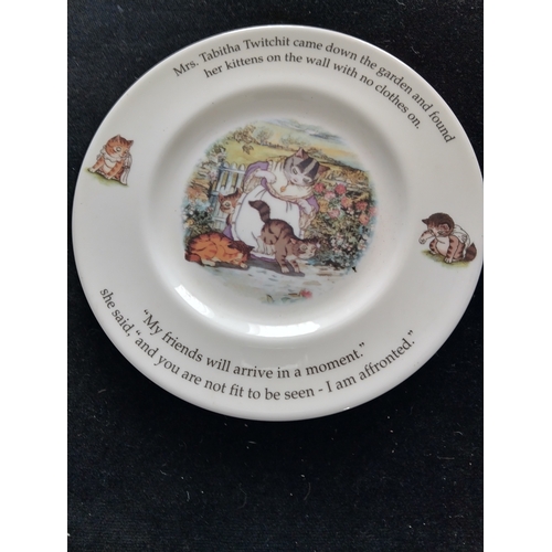 387 - VERY NICE HORNSEA PHEASANT PLATTER AND A ROYAL DOLTOUN BEATRIX POTTER PLATE