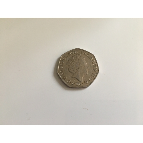 421 - 2017 BENGAMIN BUNNY 50P COIN