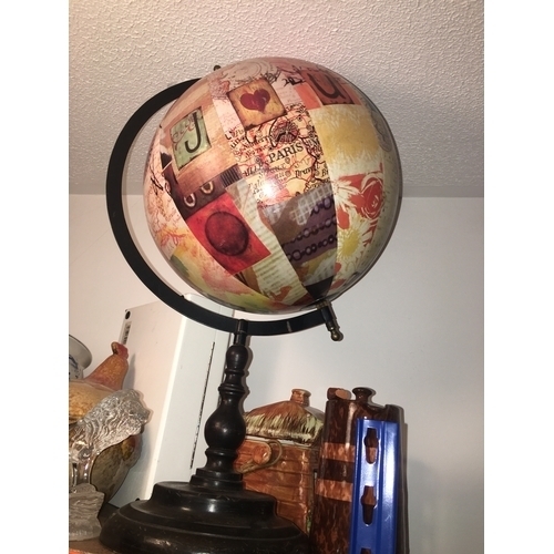 439 - VERY NICE TALL DECORATIVE 'GLOBE' 32 CM