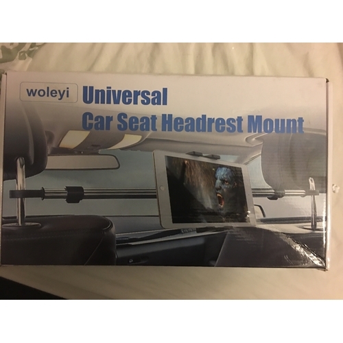 2 - NEW BOXED CAR SEAT HEADREST MOUNT