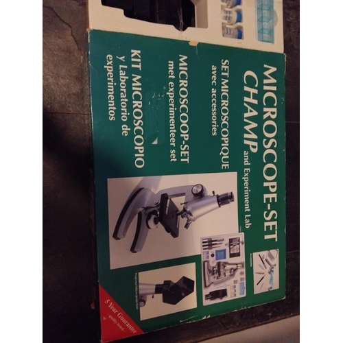 547 - BOXED CHAMP MICROSCOPE SET