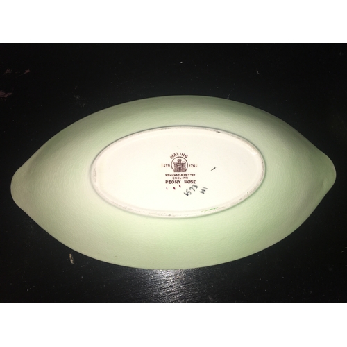 292 - LOVELY MALING PEONY ROSE OVAL DISH