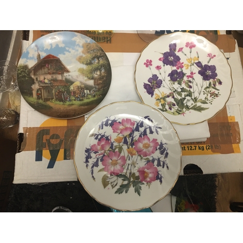 450U - 3 COLLECTORS PLATES 2 ROYAL ALBERT FLORAL ETC