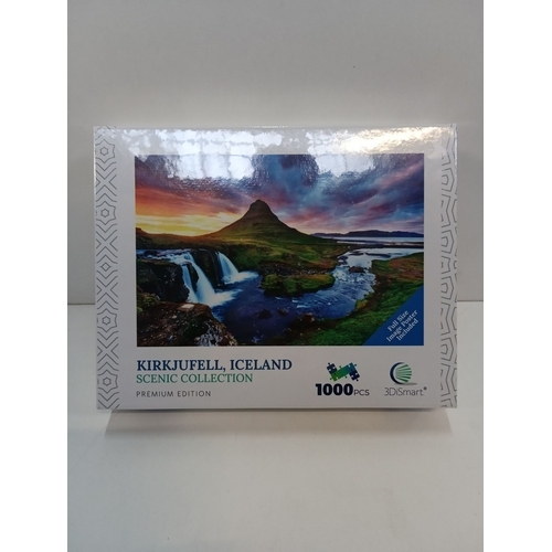 59 - NEW BOXED 3DiSmart Kirkjufell SEALED JIGSAW 1000Pce