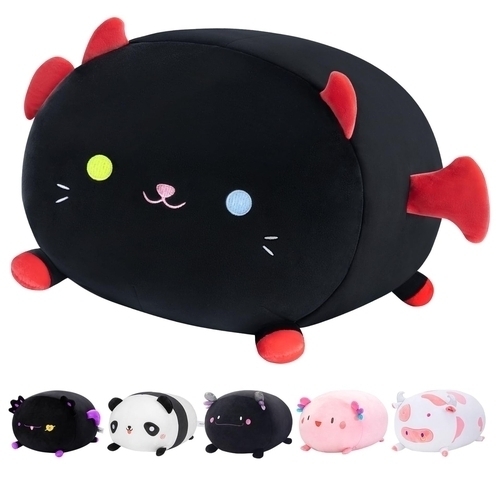 152 - NEW BAGGED Mewaii 16'' Soft Devil Cat Plush Pillow Stuffed Animals