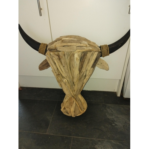 555 - New Hand made wall hanging large Highland cow head