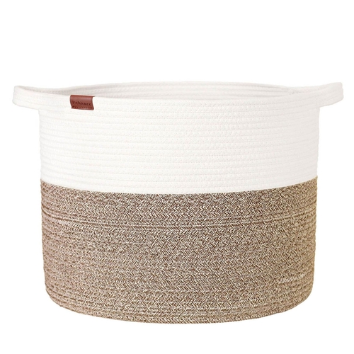 454 - NEW BAGGED Febzoce Woven Storage Basket