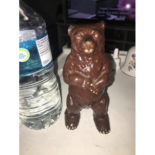 396 - VERY NICE Painted Metal Money Bank In The Form Of A Bear